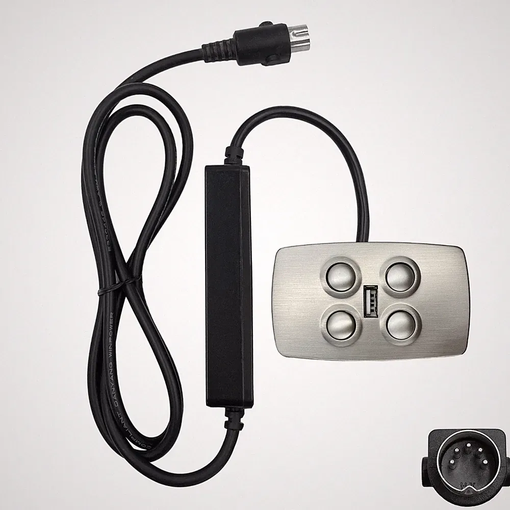 4 Button 5 Pin Switch Mulin MLSK15-C Electric Sofa Power Recliner Controller