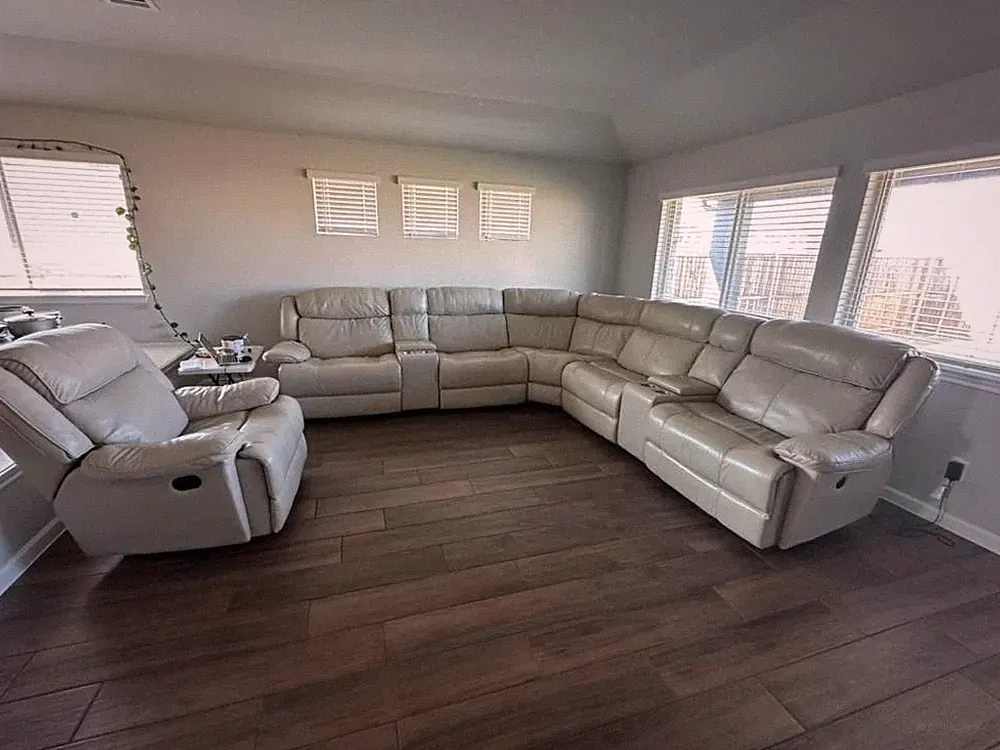 L-Shaped Reclining Sectional Sofa + Recliner