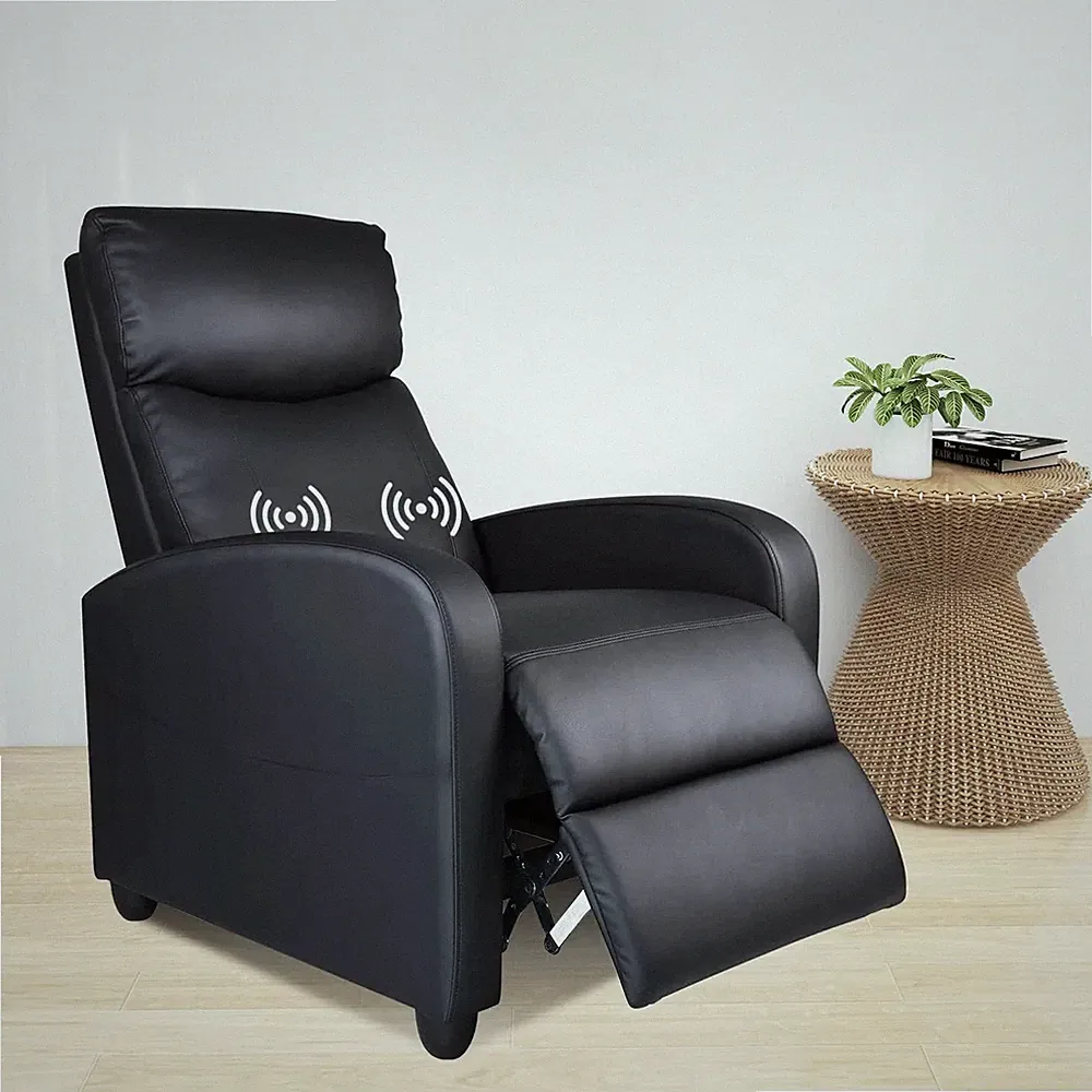 Modern Black Recliner