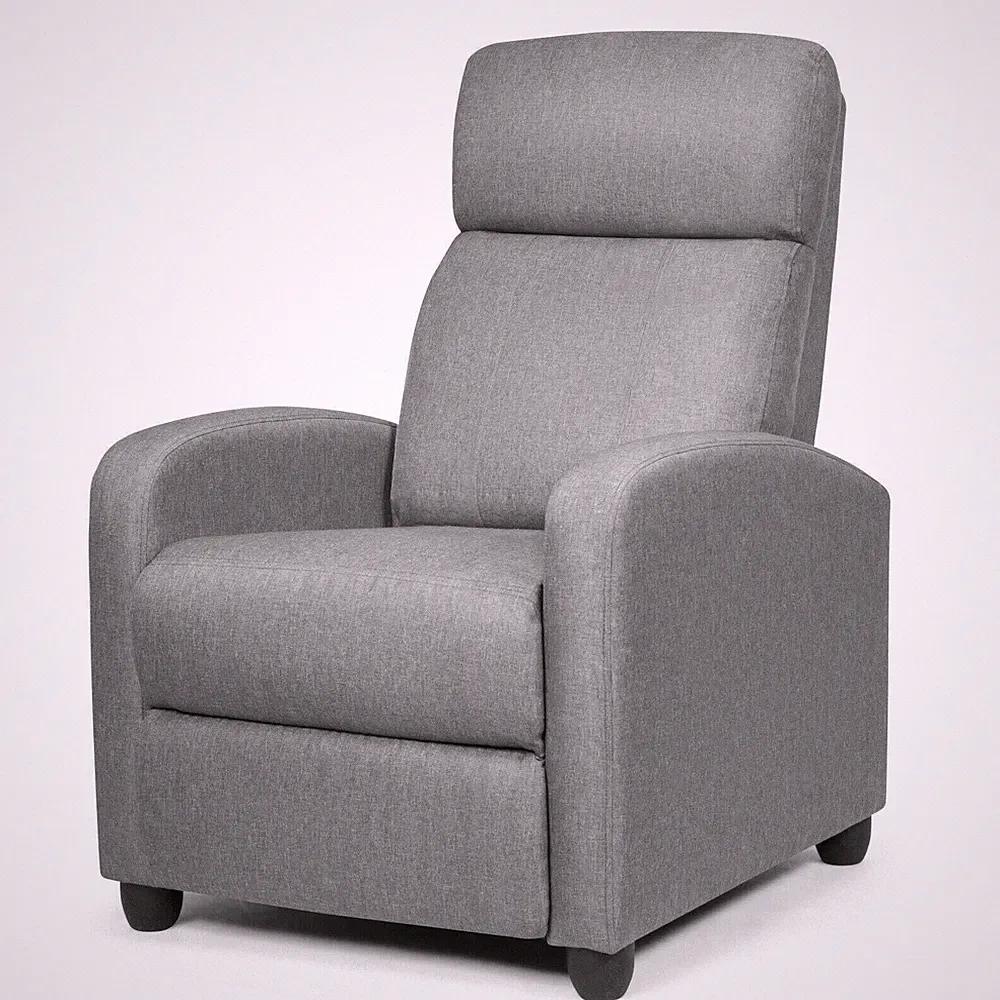Modern Recliner Sofa Lounge / Adjustable Backrest Armchair-Grey