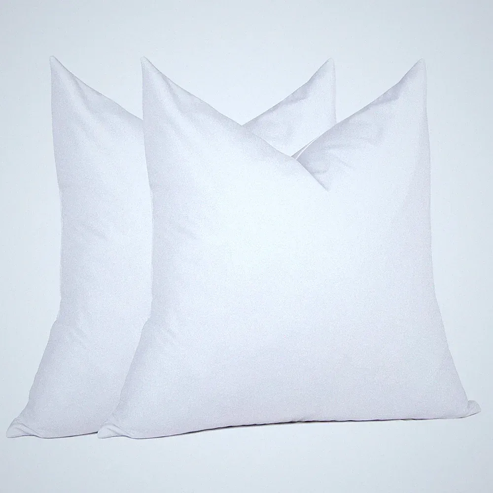 Throw Pillow Inserts 18x18 Feather Down White Set of 2 Puredown Decorative Sofa